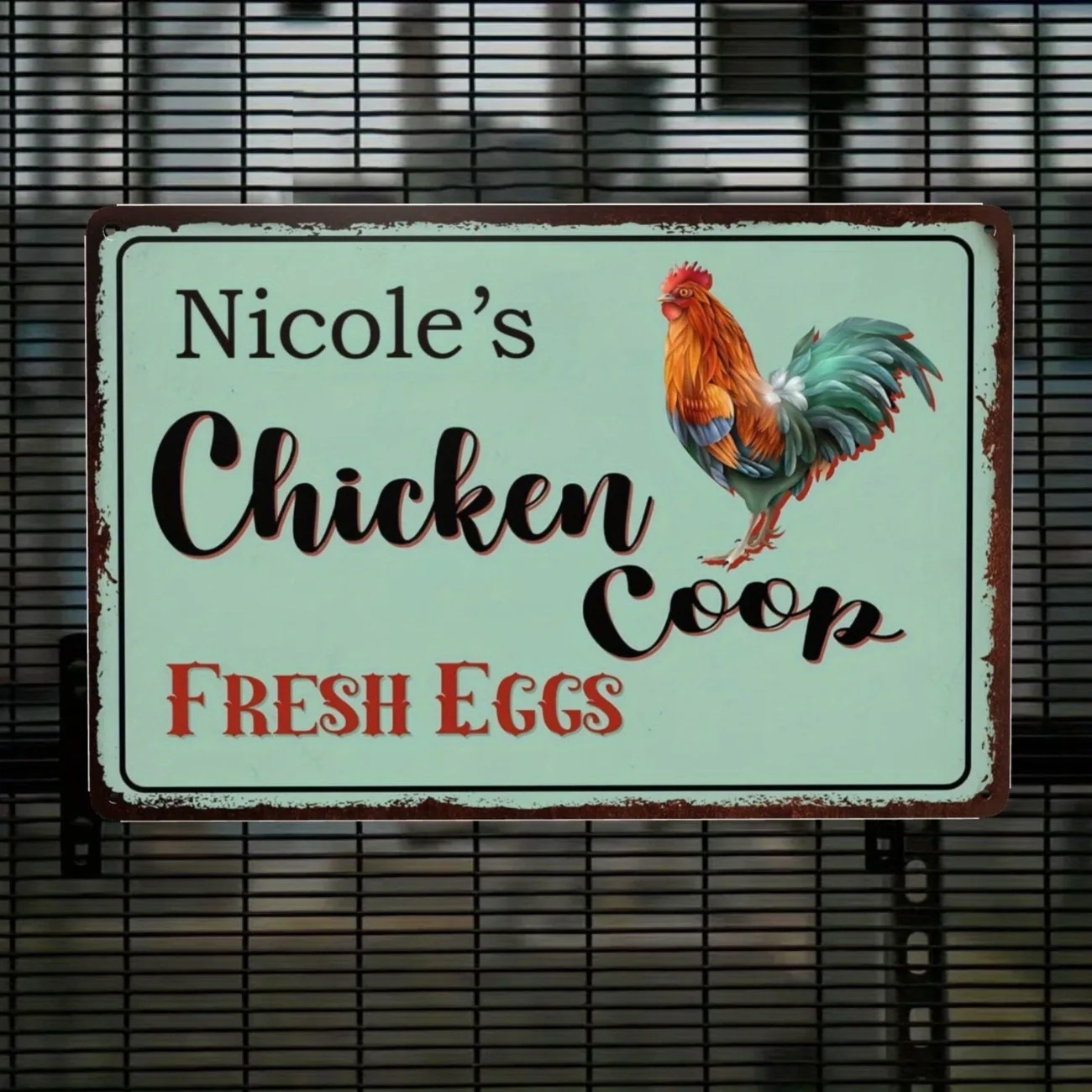 Custom Text Chicken Coop Sign  - огляд і ціна Urban Farming Wall